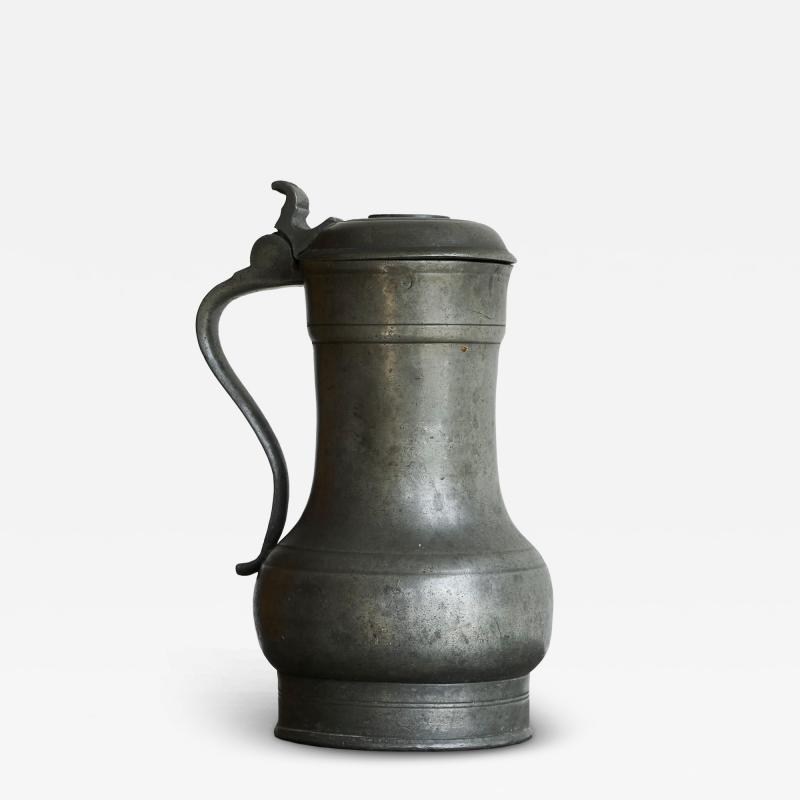 Antique Rembrandt Jug in Pewter The Netherlands 18th Century