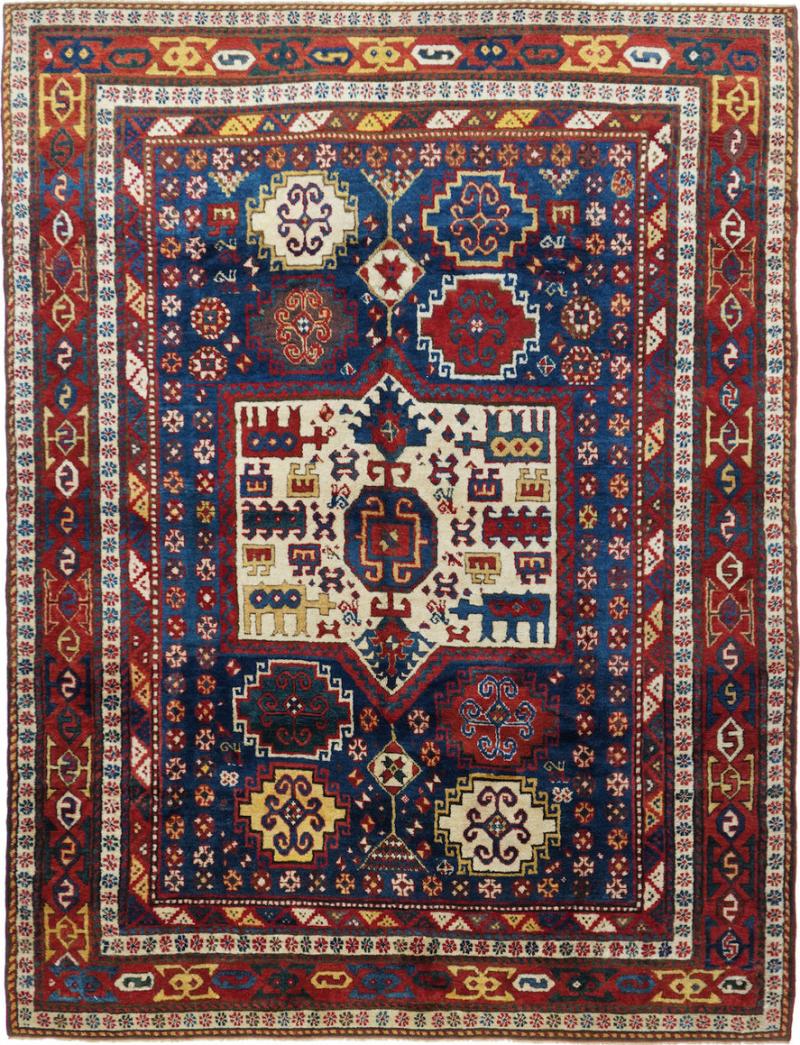 Antique Russian Rug 6 0 x 8 0 