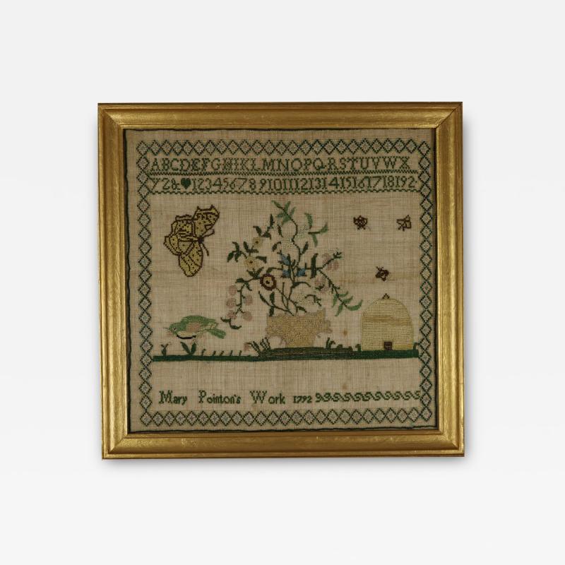 Antique Sampler 1792 by Mary Pointon