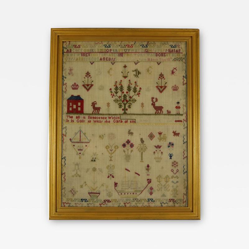 Antique Sampler 1799 by Anne Strong