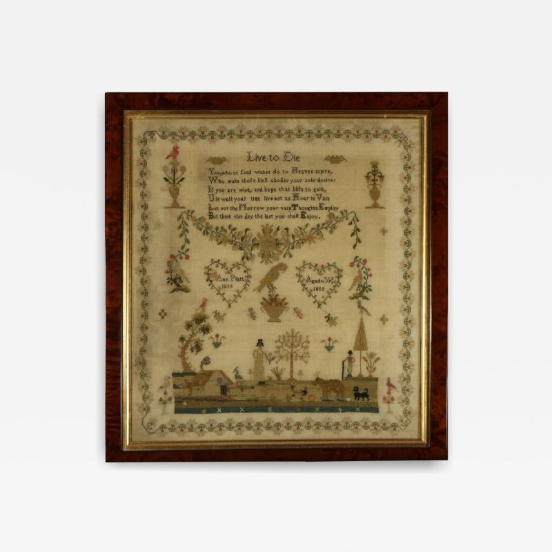 Antique Sampler 1815 by Ann Platt Aged 11