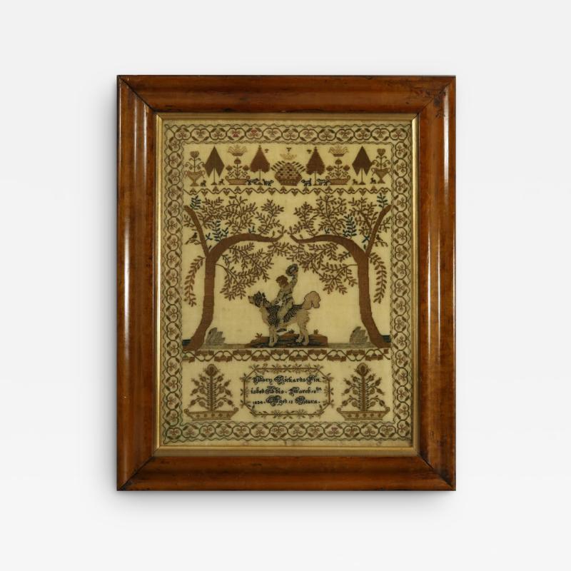 Antique Sampler 1824 by Mary Richards aged 13