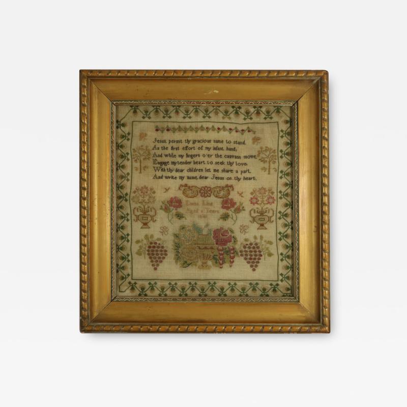 Antique Sampler 1840 by Emma Lind