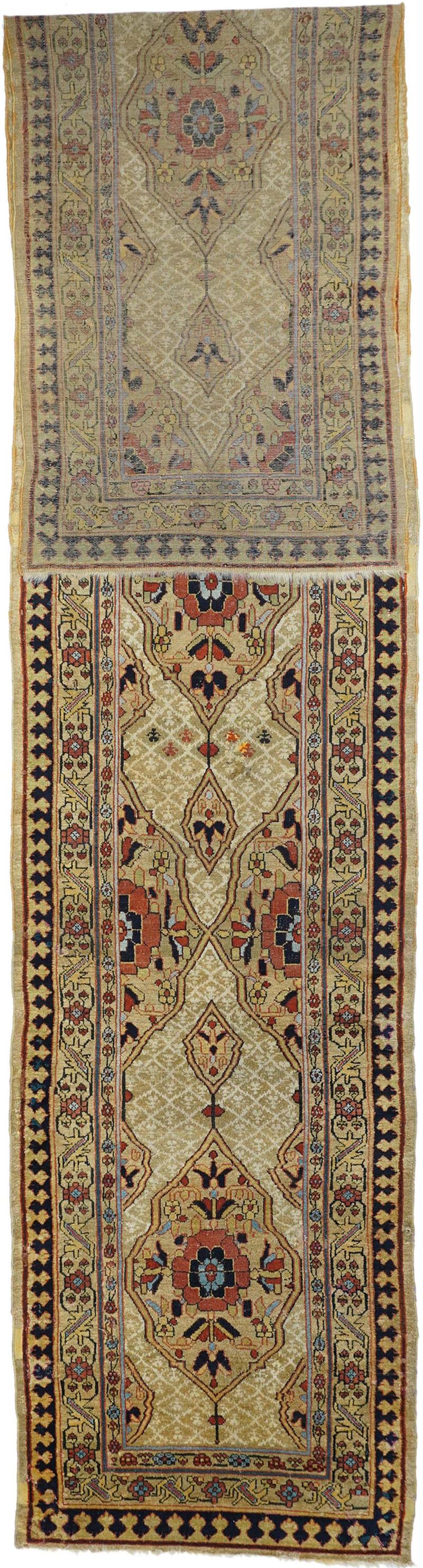 Antique Sarab Runner 3 5 x 17 10 