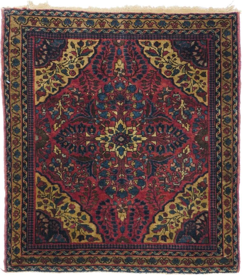 Antique Sarouk Rug 20 x 22