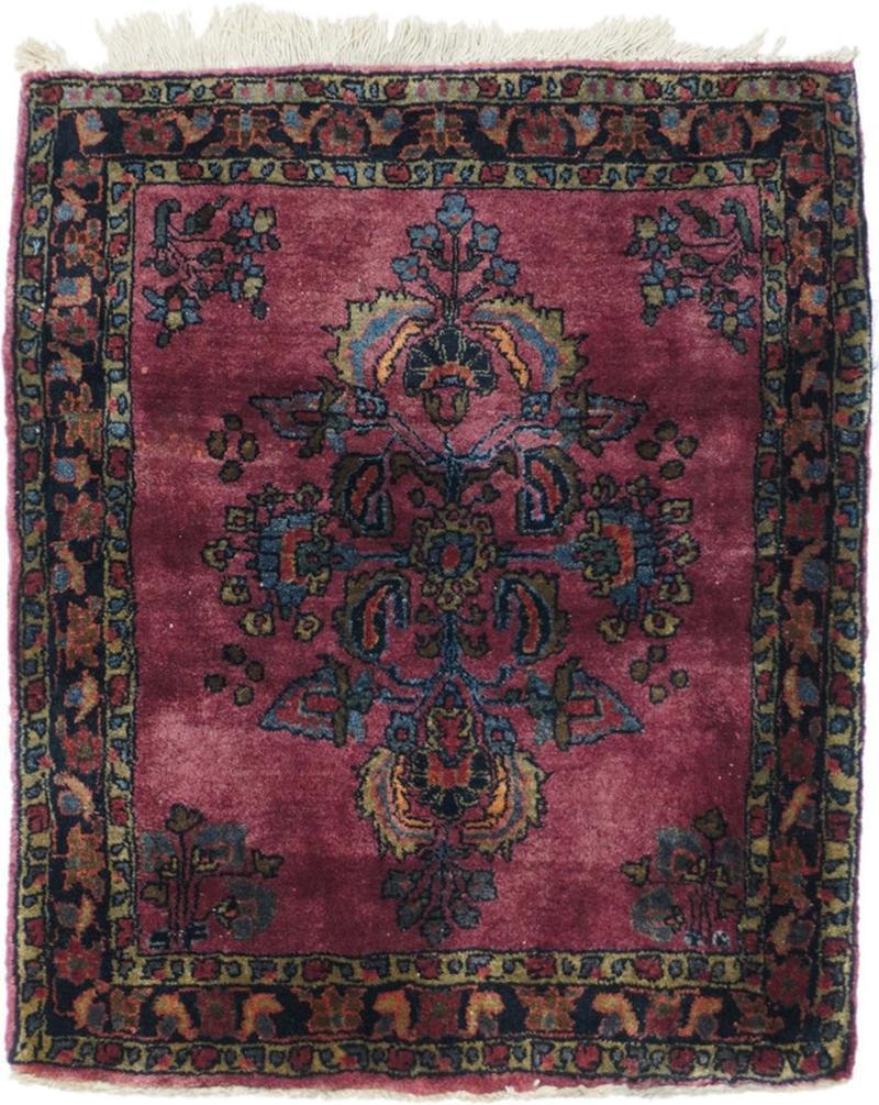 Antique Sarouk Rug 20 x 25