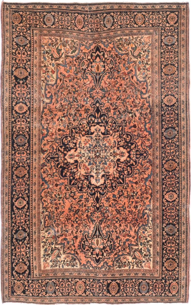 Antique Sarouk Rug 4 1 x 6 6 