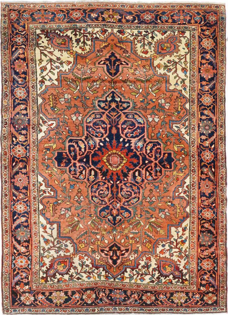Antique Sarouk Rug 47 x 64