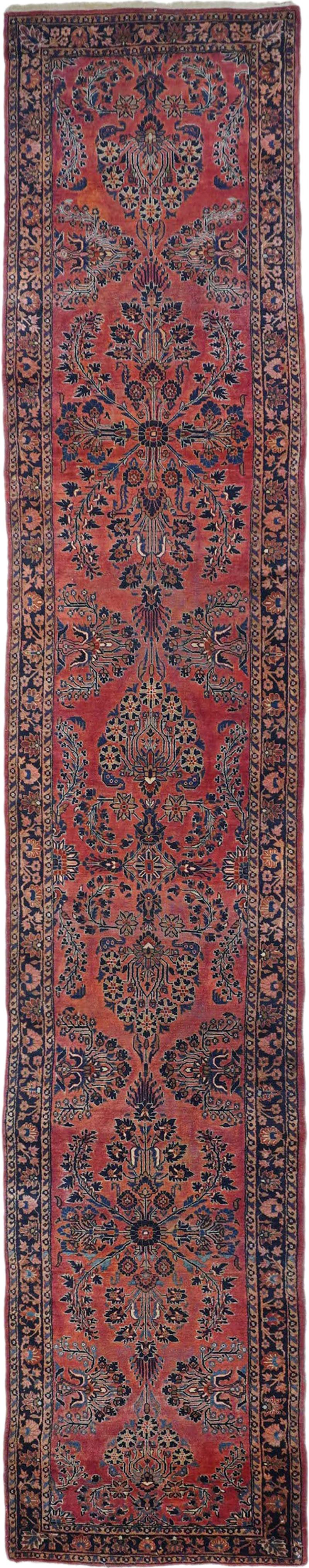 Antique Sarouk Runner 2 7 x 13 4 