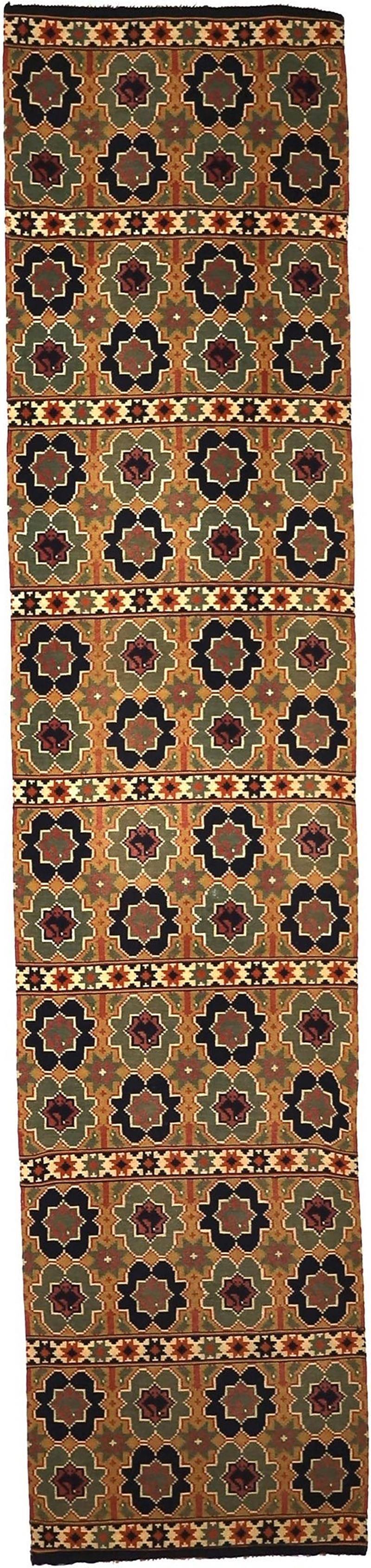 Antique Scandinavian Textile Kilim Rug 2 2 x 9 11 