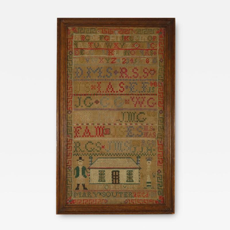 Antique Scottish Sampler c 1820 by Mary Souter