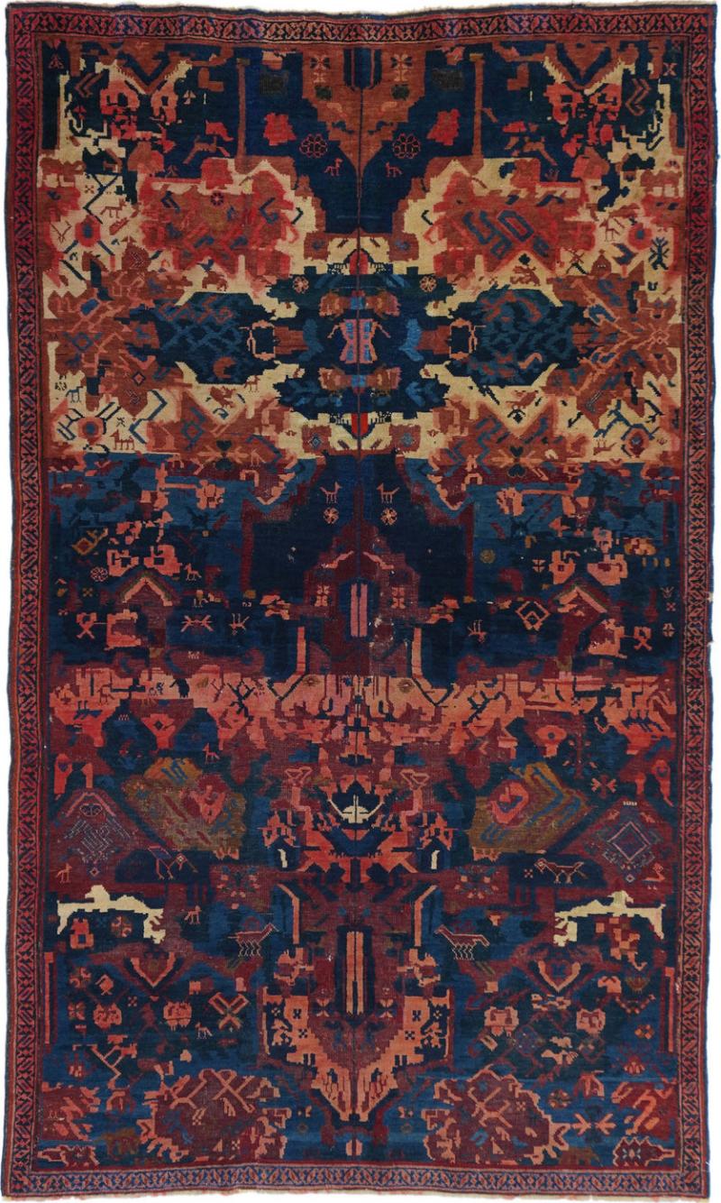 Antique Seikhour Rug 4 4 x 7 2 