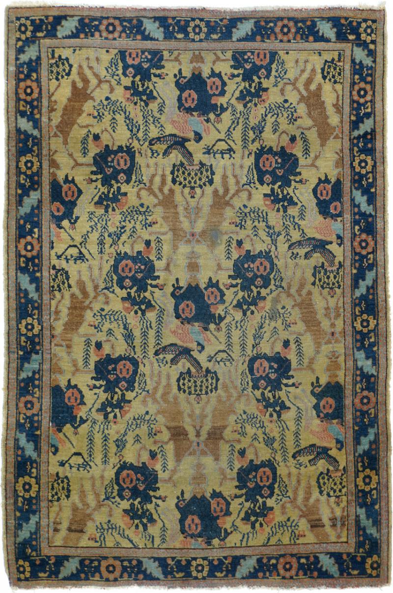 Antique Senneh One Of Pair Rug 3 1 x 4 8 