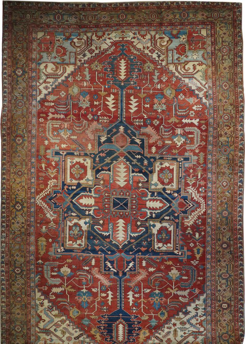 Antique Serapi Rug 12 0 x 19 6 