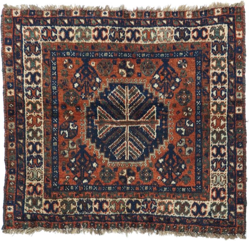 Antique Shiraz Rug 29 x 31