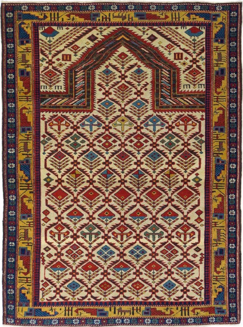 Antique Shirvan Daghestan Rug 3 11 x 5 4 