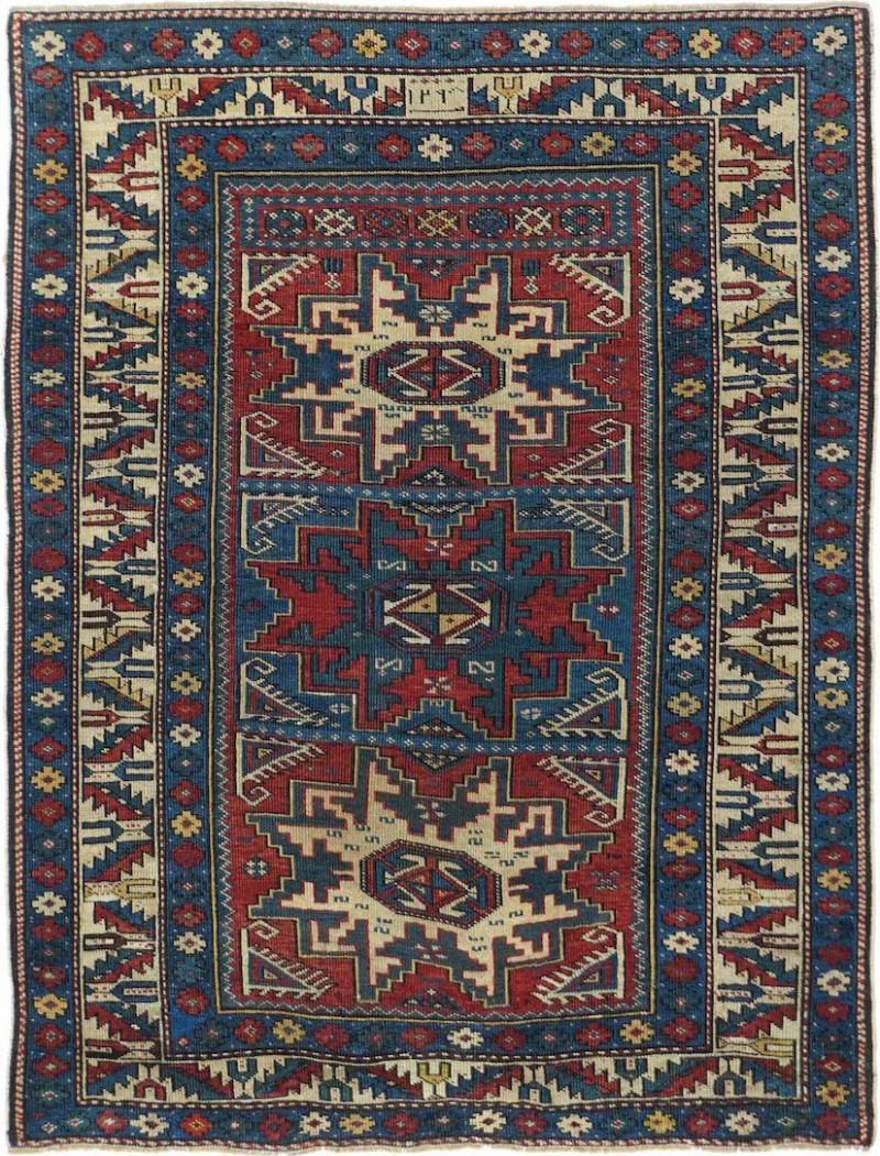 Antique Shirvan Rug 3 1 x 4 1 
