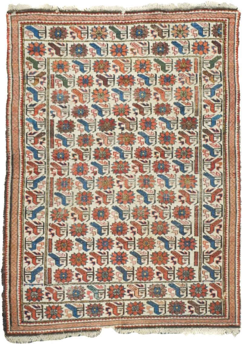 Antique Shirvan Rug 3 2 x 4 3 