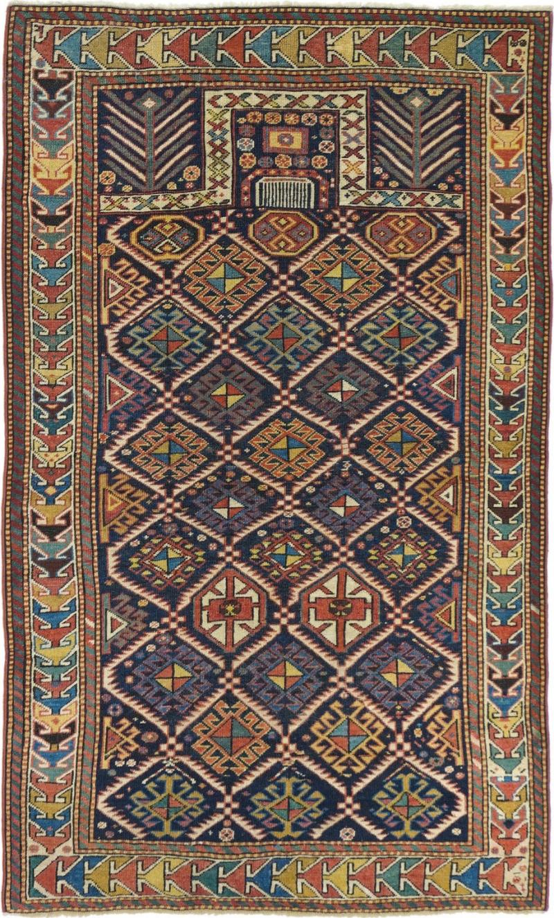 Antique Shirvan Rug 3 2 x 5 9 