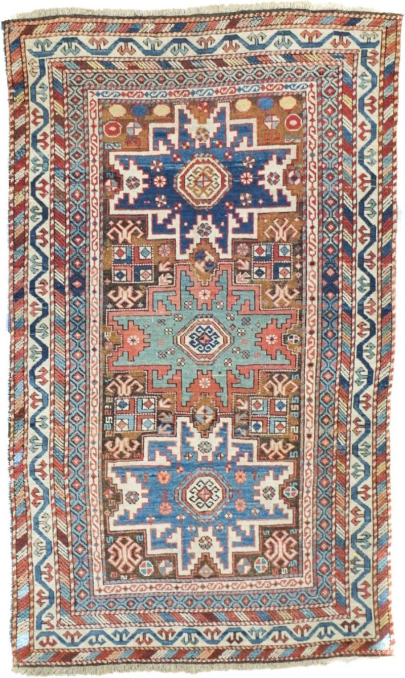 Antique Shirvan Rug 32 x 53