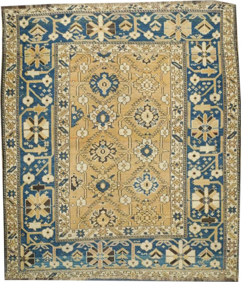Antique Shirvan Rug 4 3 x 4 10 