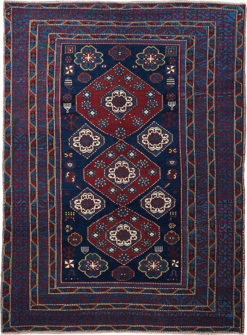 Antique Shirvan Rug 6 0 x 8 9 