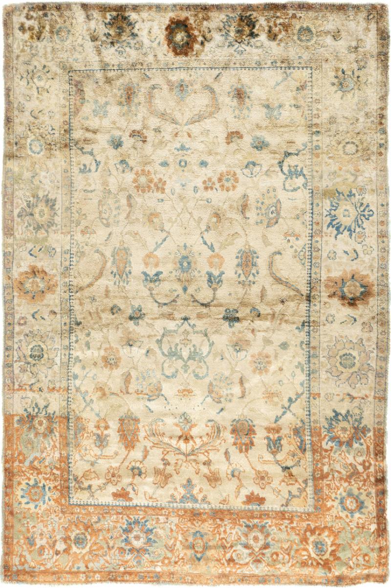 Antique Silk Ziegler Mahal Rug 4 2 x 6 6 