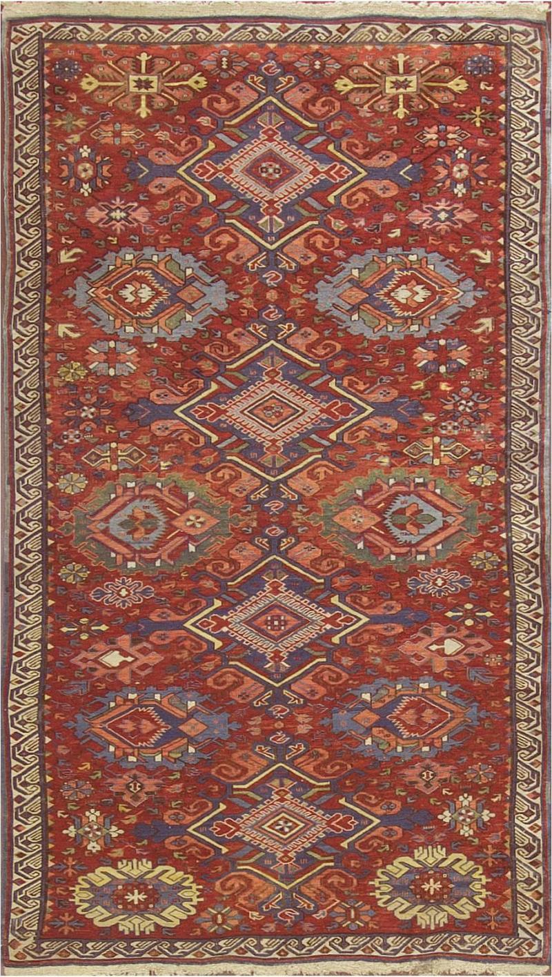 Antique Soumak Kilim Caucasian Rug