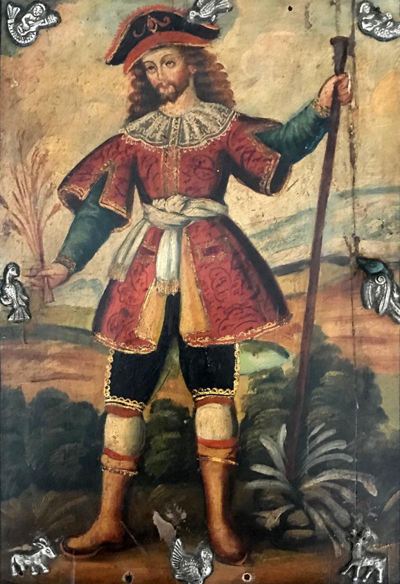 Antique Spanish Colonial Painting Cuzco School