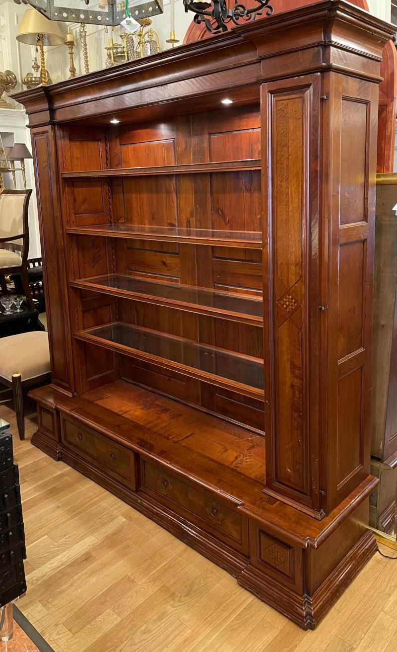 Antique Spanish Colonial Style Artitalia - Libreria Dama Open Bookcase