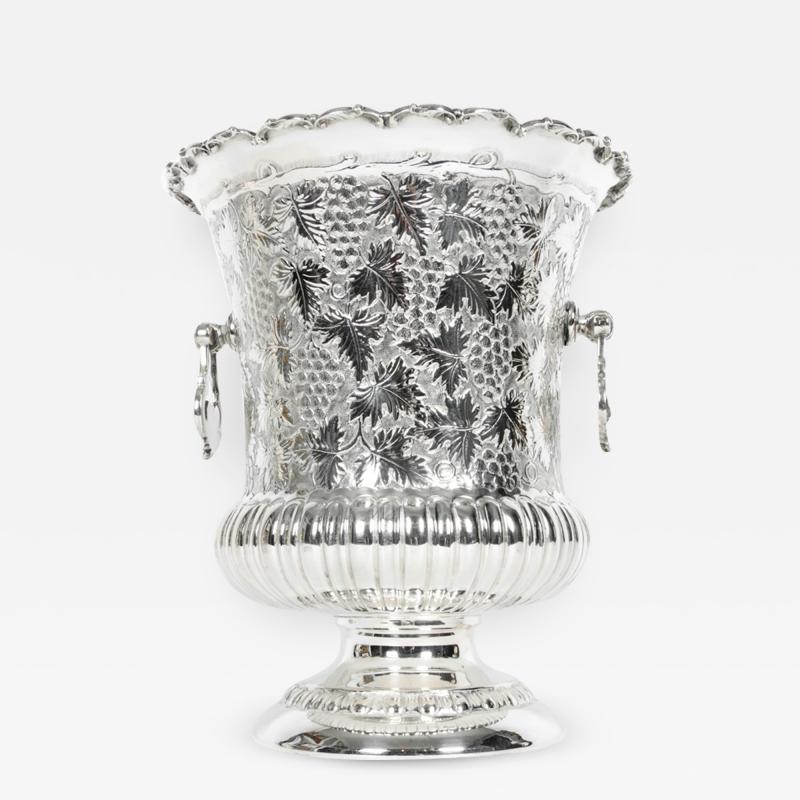 Antique Sterling Silver Wine Cooler with Handles