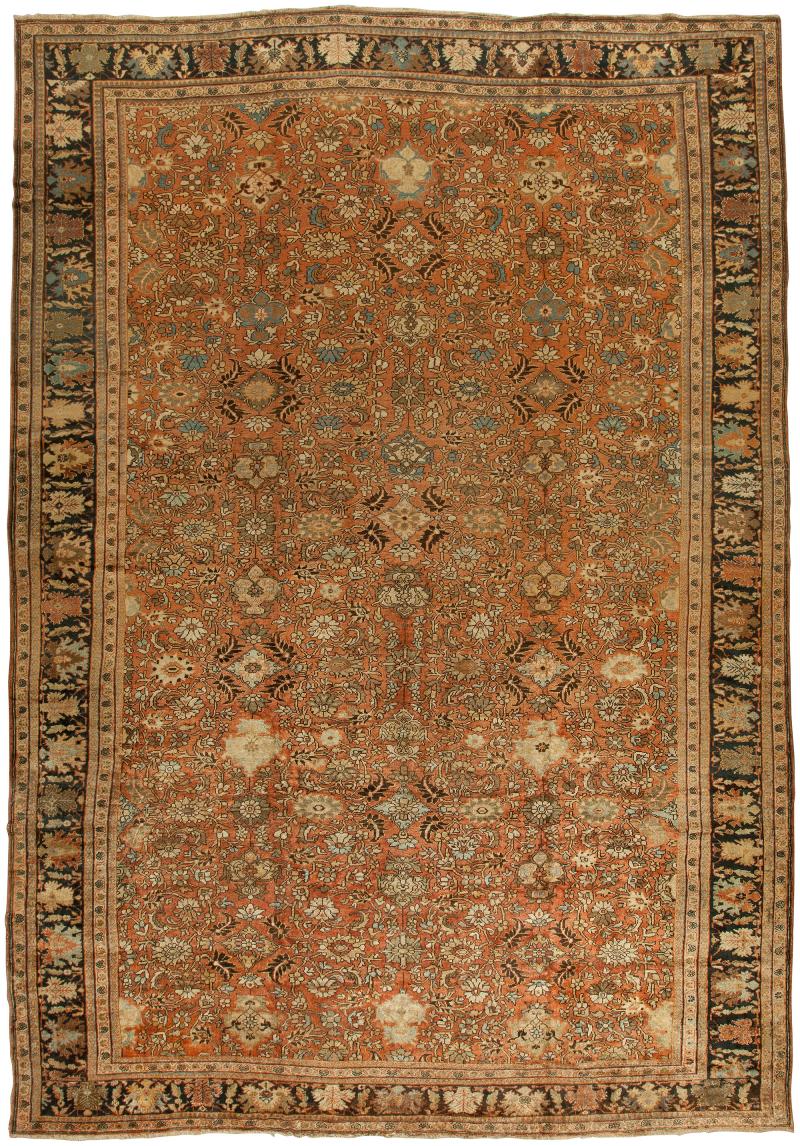 Antique Sultanabad Brown Rug