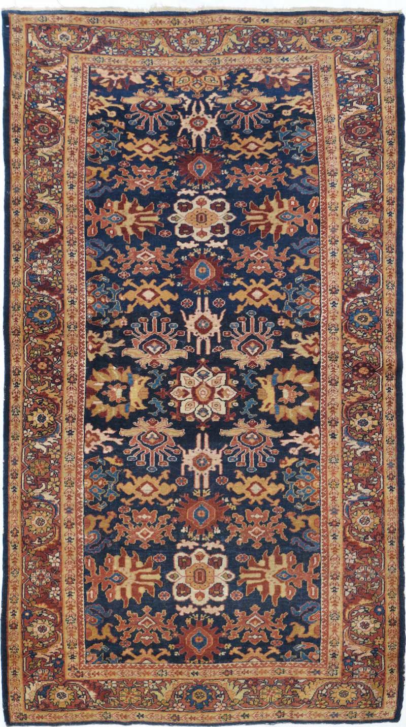Antique Sultanabad Rug 3 11 x 6 10 