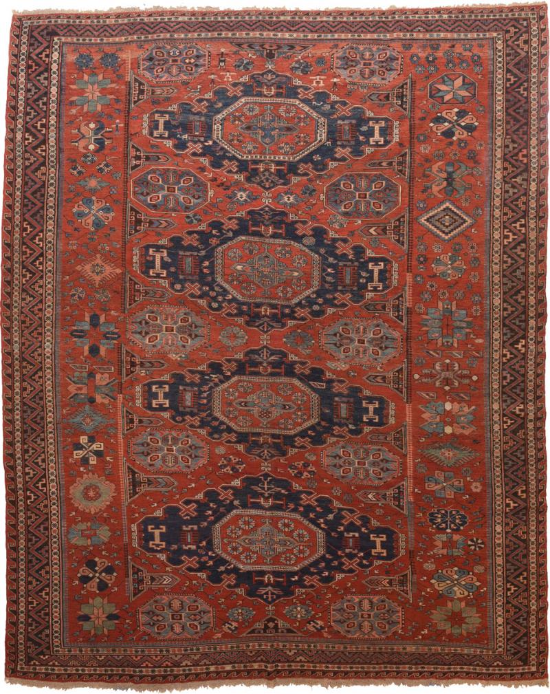 Antique Sumak Rug 7 10 x 9 10 