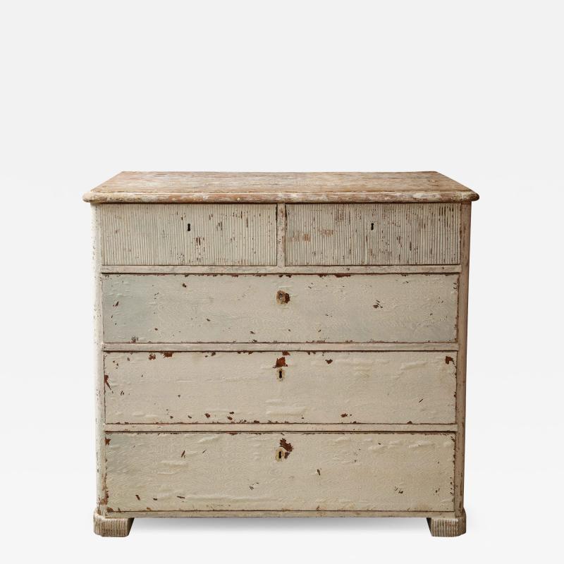 Antique Swedish Painted Dresser