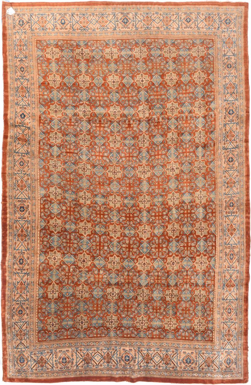 Antique Tabriz Rug 6 9 x 10 3 
