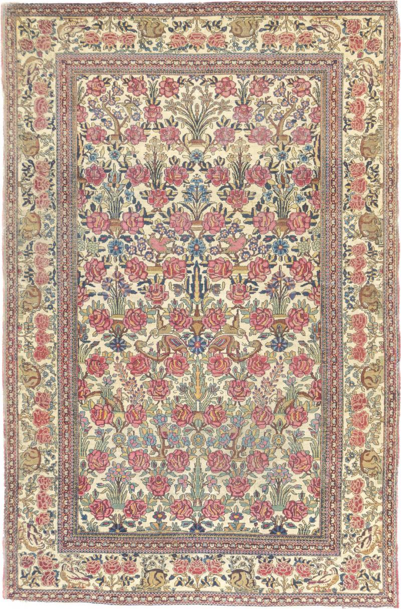 Antique Tehran Rug 47 x 611