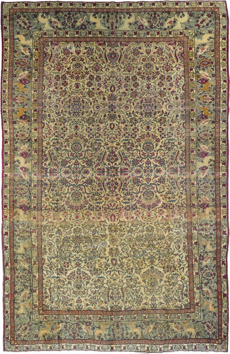 Antique Tehran Rug 6 6 x 10 0 