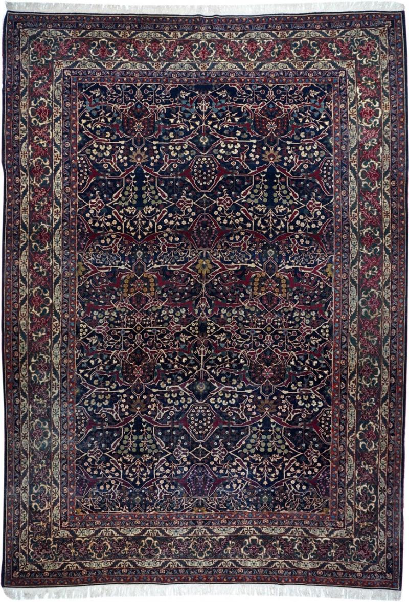 Antique Tehran Rug 8 9 x 12 2 