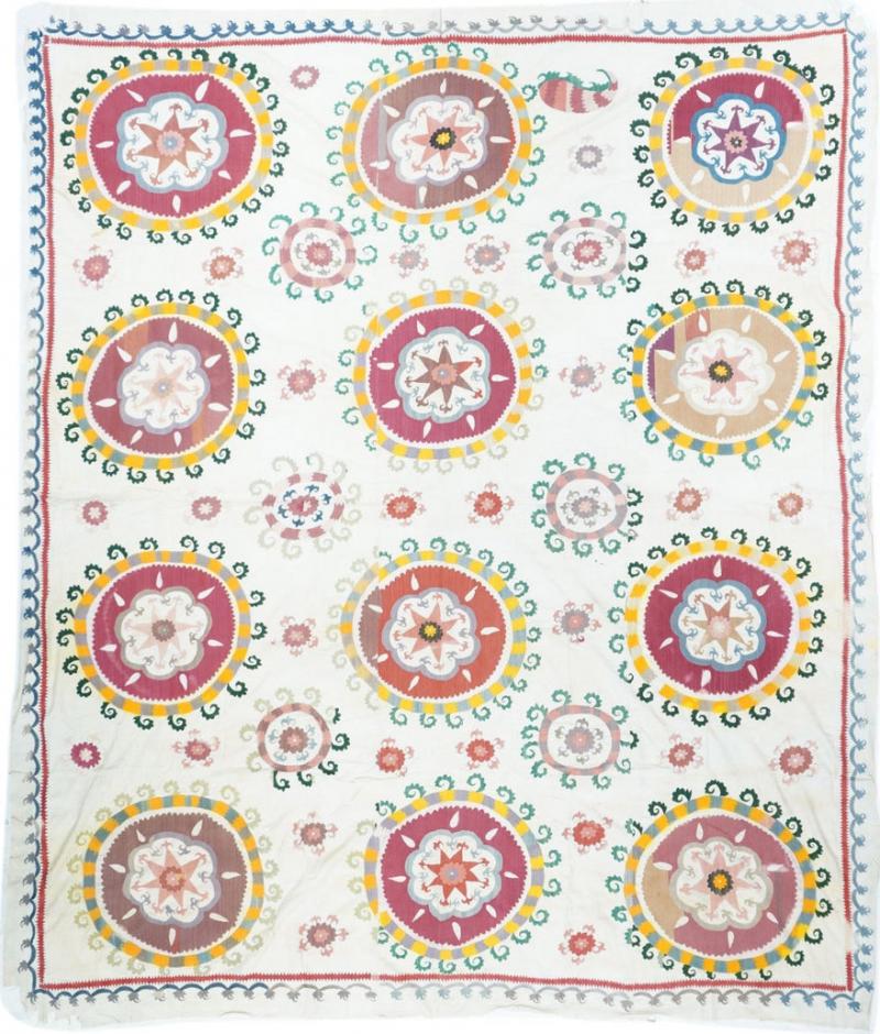Antique Textile Suzani 7 1 x 8 5 
