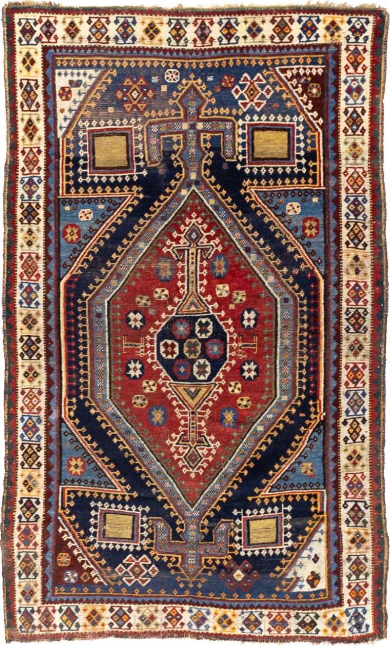 Antique Tribal Persian Qashqai Gabbeh Rug 45 x 71 