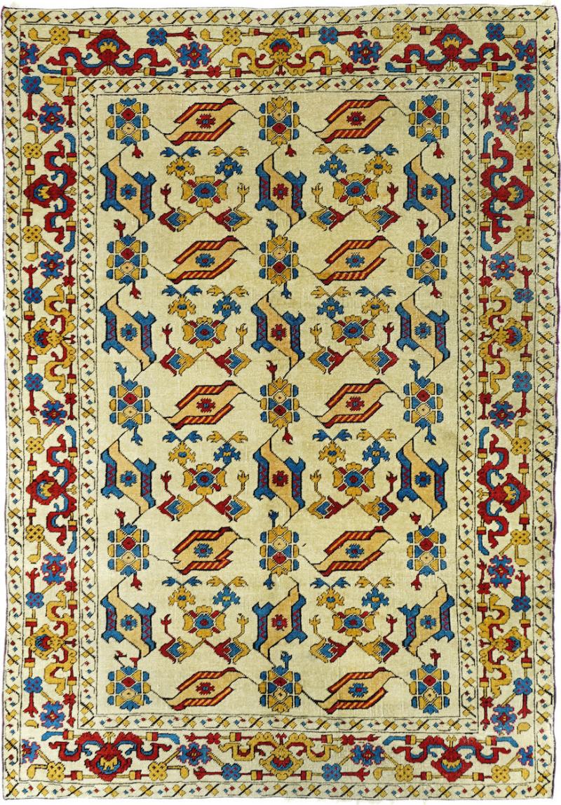 Antique Tuduk Rug 4 1 x 6 2 