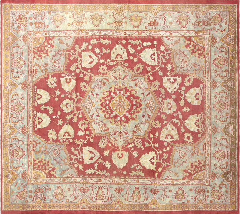 Antique Turkish Oushak Rug 134 x 15