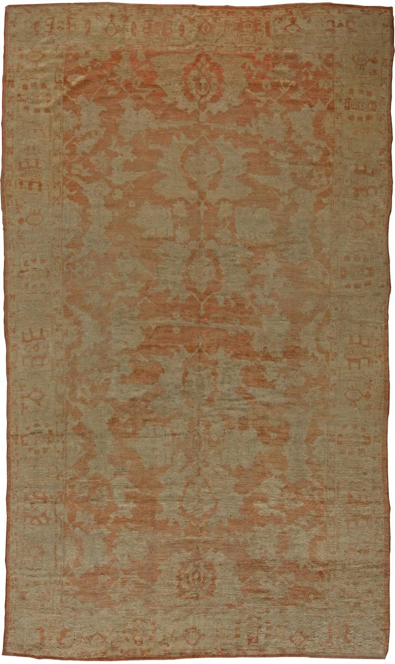 Antique Turkish Oushak Rug