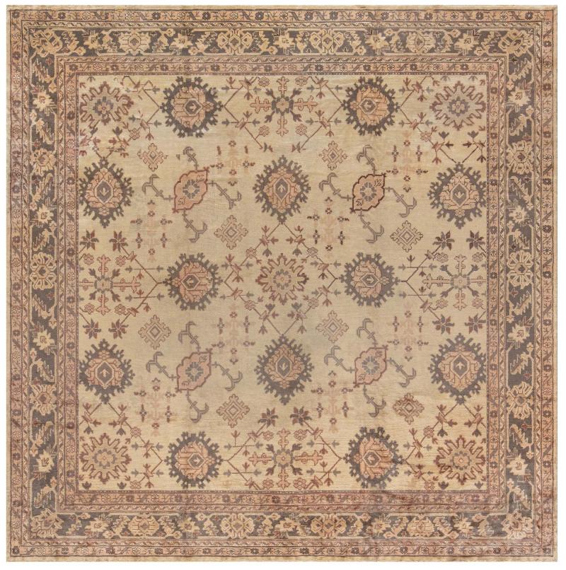 Antique Turkish Oushak Rug