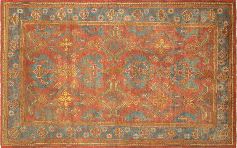 Antique Turkish Oushak Rug 84 x 136 