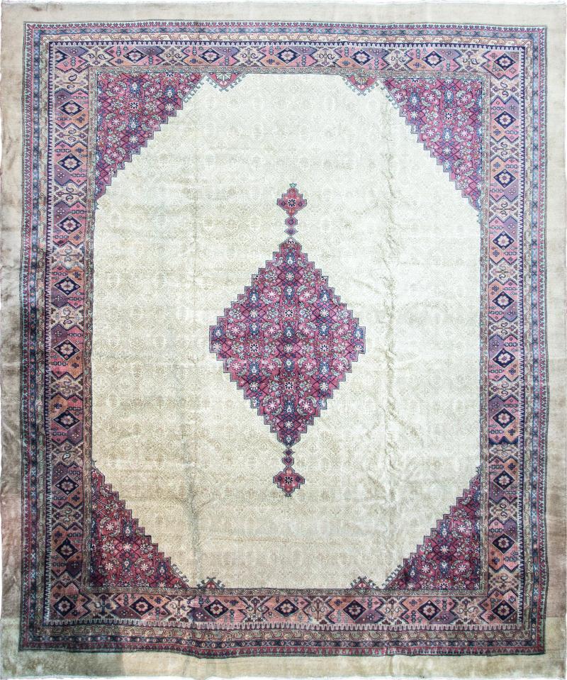 Antique Turkish Serab Design Carpet