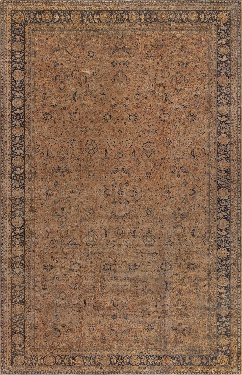 Antique Turkish Sivas Handmade Botanic Carpet