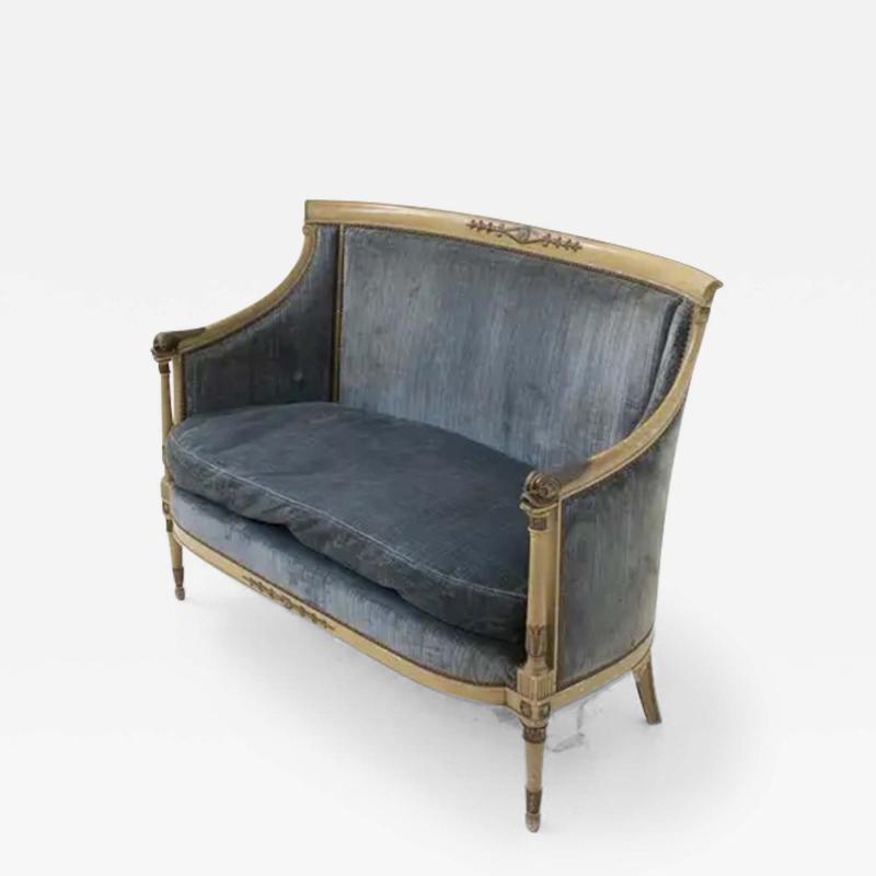 Antique Velvet Sofa