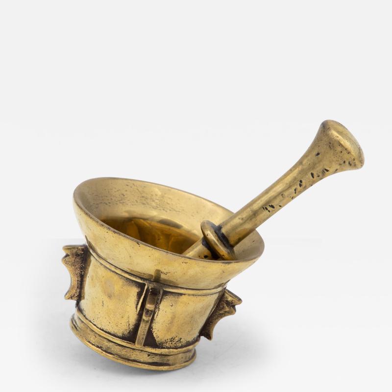 Antique Vintage Brass Mortar and Pestle